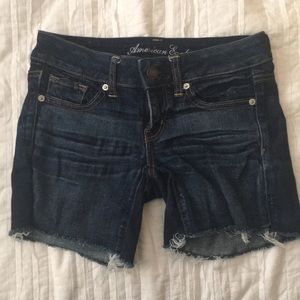 American Eagle Midi Denim Shorts